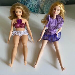 Barbie Dolls (2) One Curvy Fashionista/ Blonde Barbie Doll